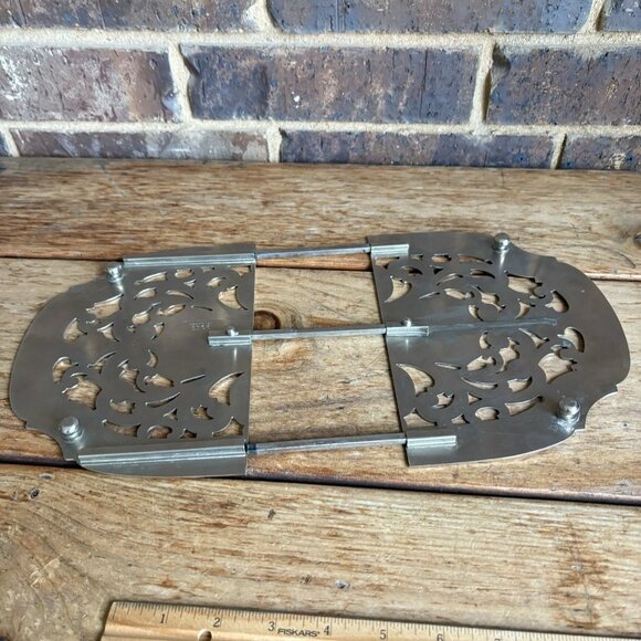 Vintage Manning Bowman Expandable Silver Plated Trivet Hot Plate READ - Picture 7 of 13